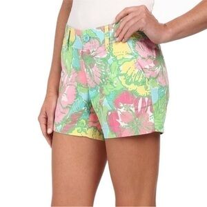 Lilly Pulitzer Callahan Shorts in Shorely Big Flirt Pink Green Blue Floral 00
